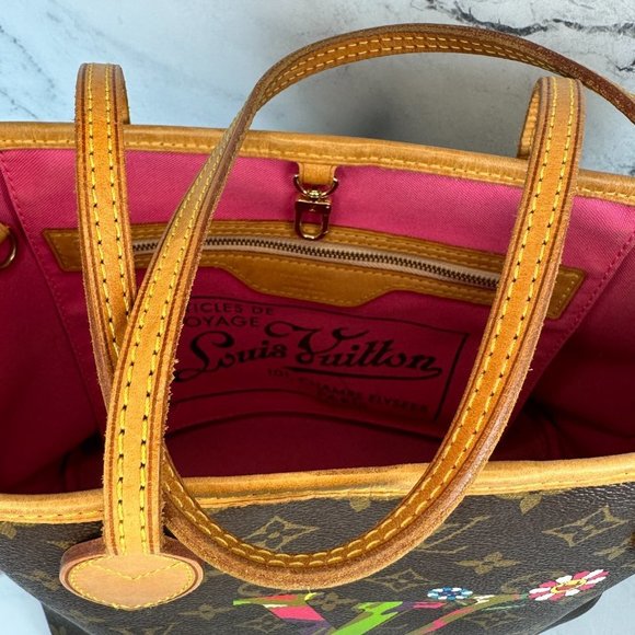 Louis Vuitton MOCA Neverfull PM Takashi Murakami hands LV Monogram bag rare - Picture 14 of 15